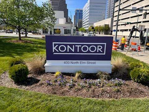 Kontoor Monument sign made by Signage Industries