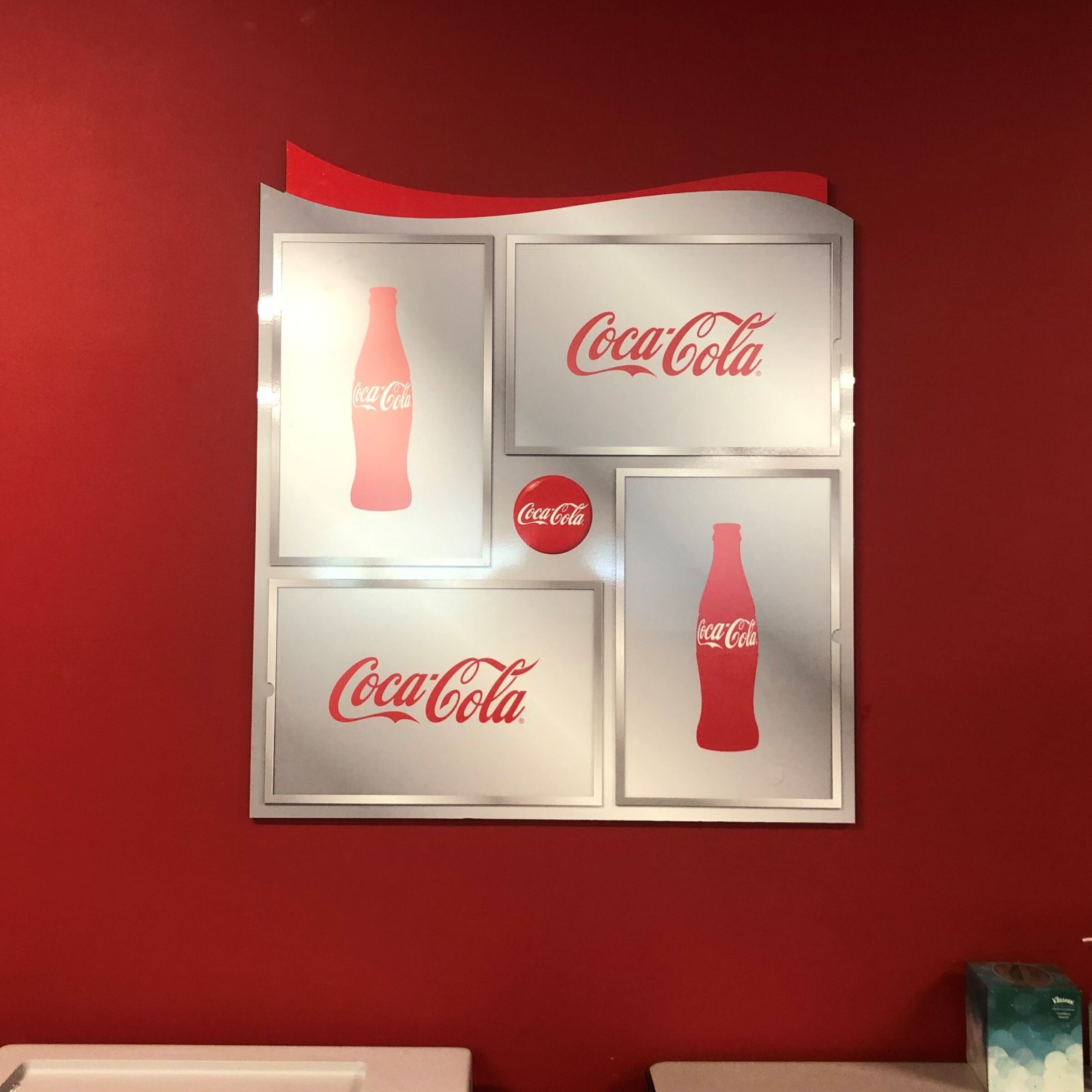 Interior Coca Cola sign made by Signage Industries