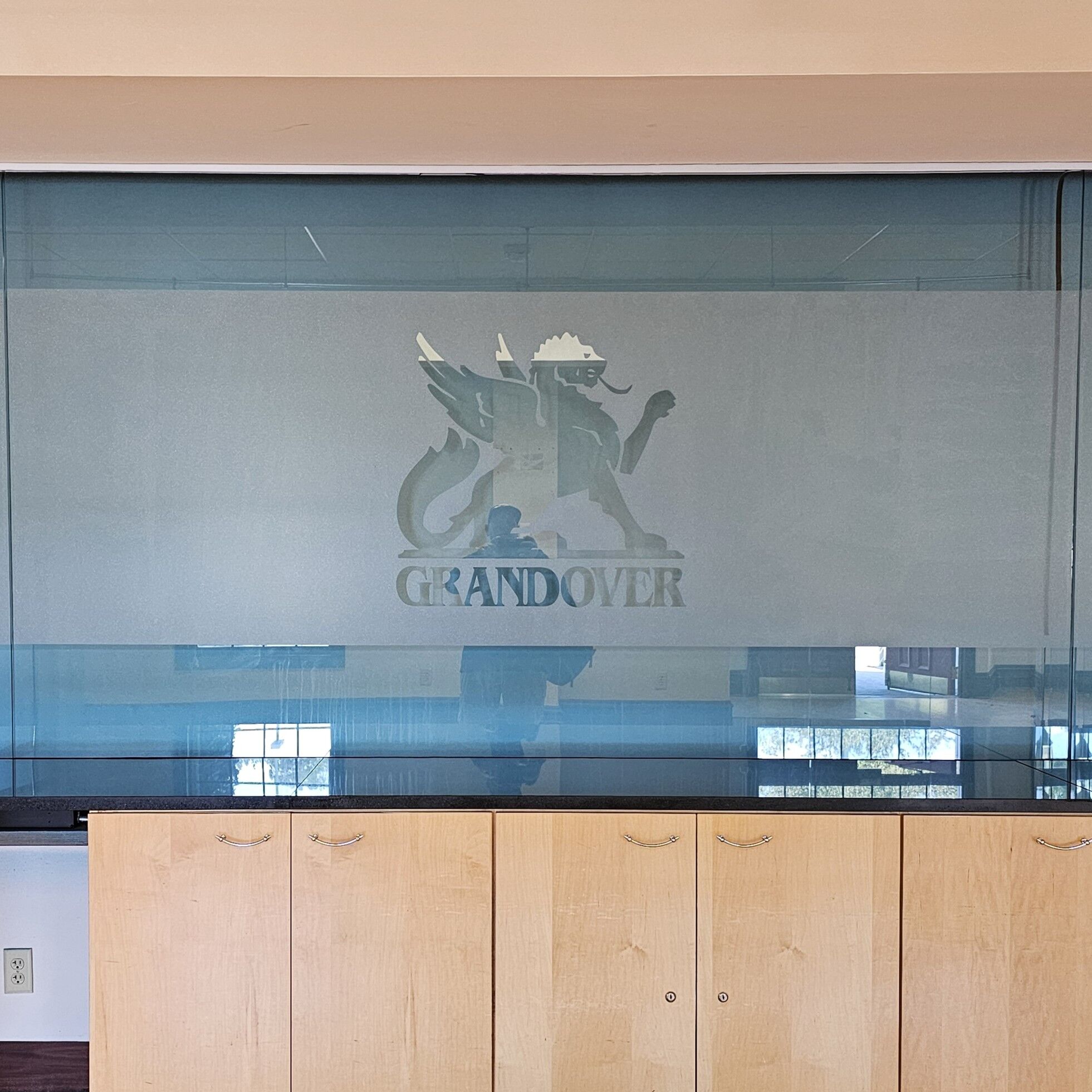 Window vinyl graphic from Signage Industries.