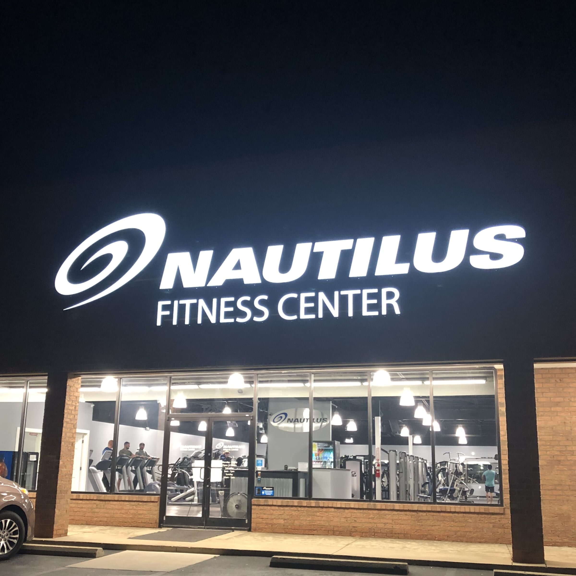 Nautilus Fitness Center sign made by Signage Industries.