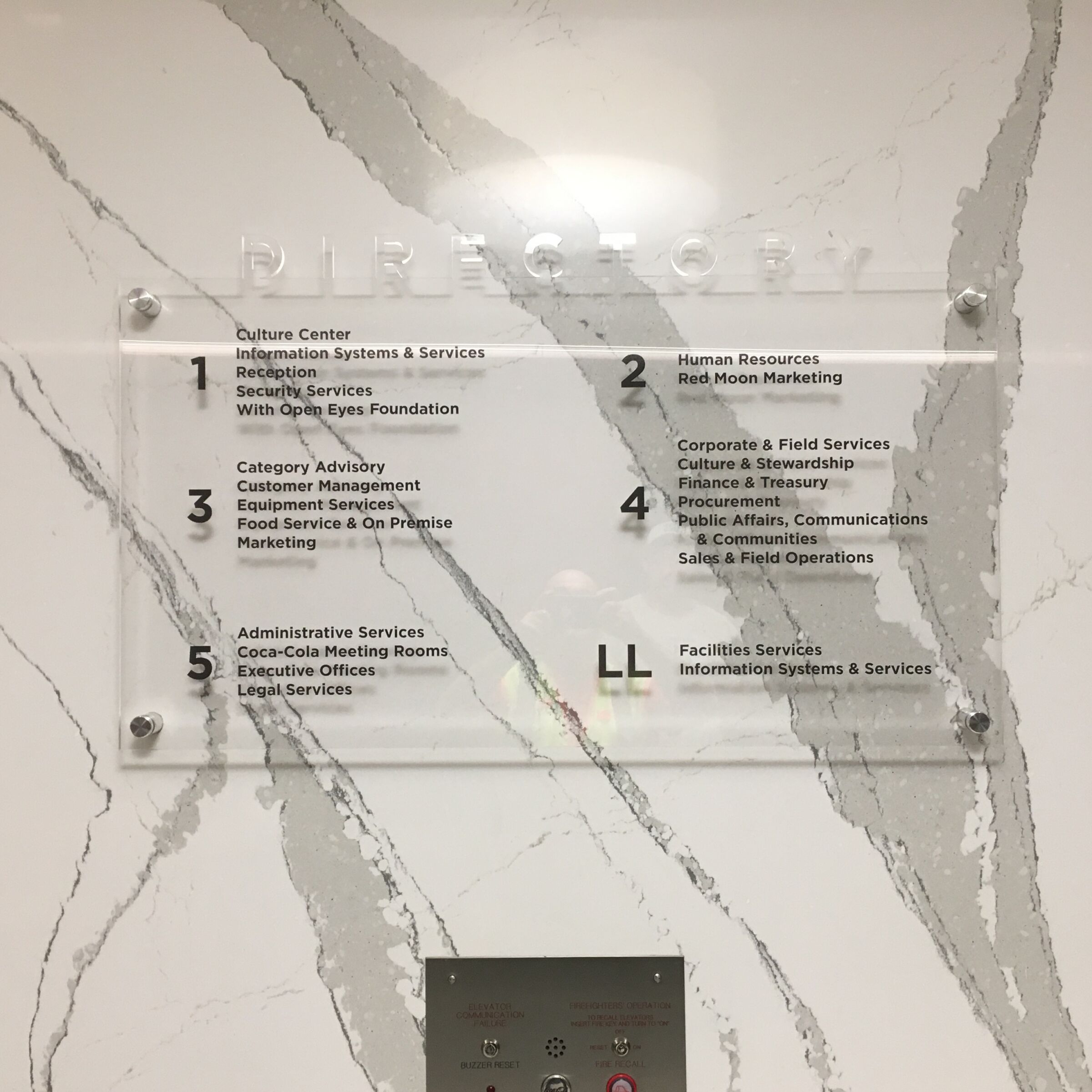 Wayfinding sign made by Signage Industries