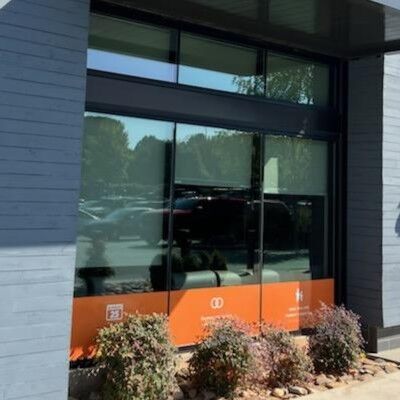 Window vinyl graphic from Signage Industries.