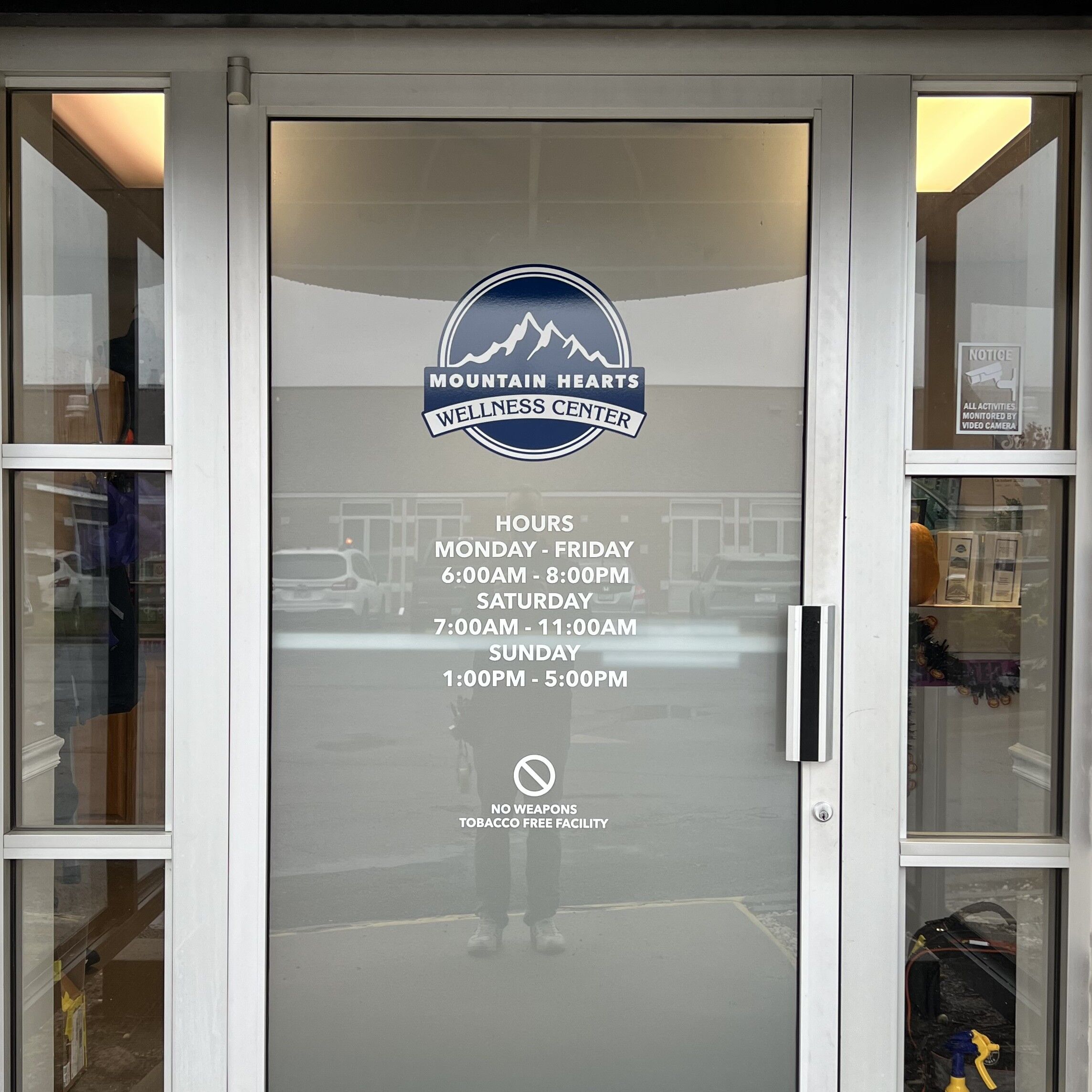 Window vinyl graphic from Signage Industries.